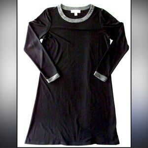 Michael Michael Kors Black Dress with Silver Accents